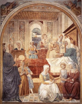 ベノッツォ・ゴッツォーリ Painting - メアリー・ベノッツォ・ゴッツォーリの誕生